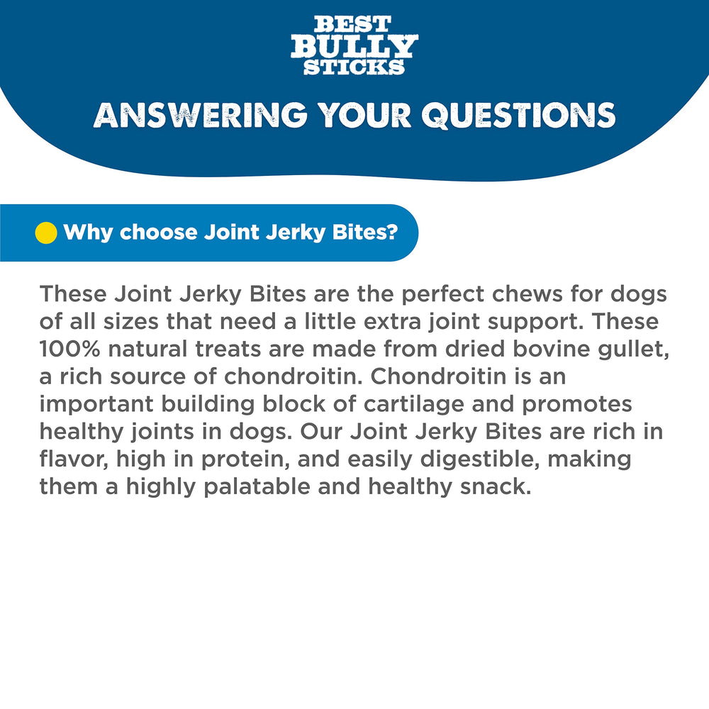 Best Bully Sticks Joint Jerky Gullet Bites: convient à toutes les tailles de chiens