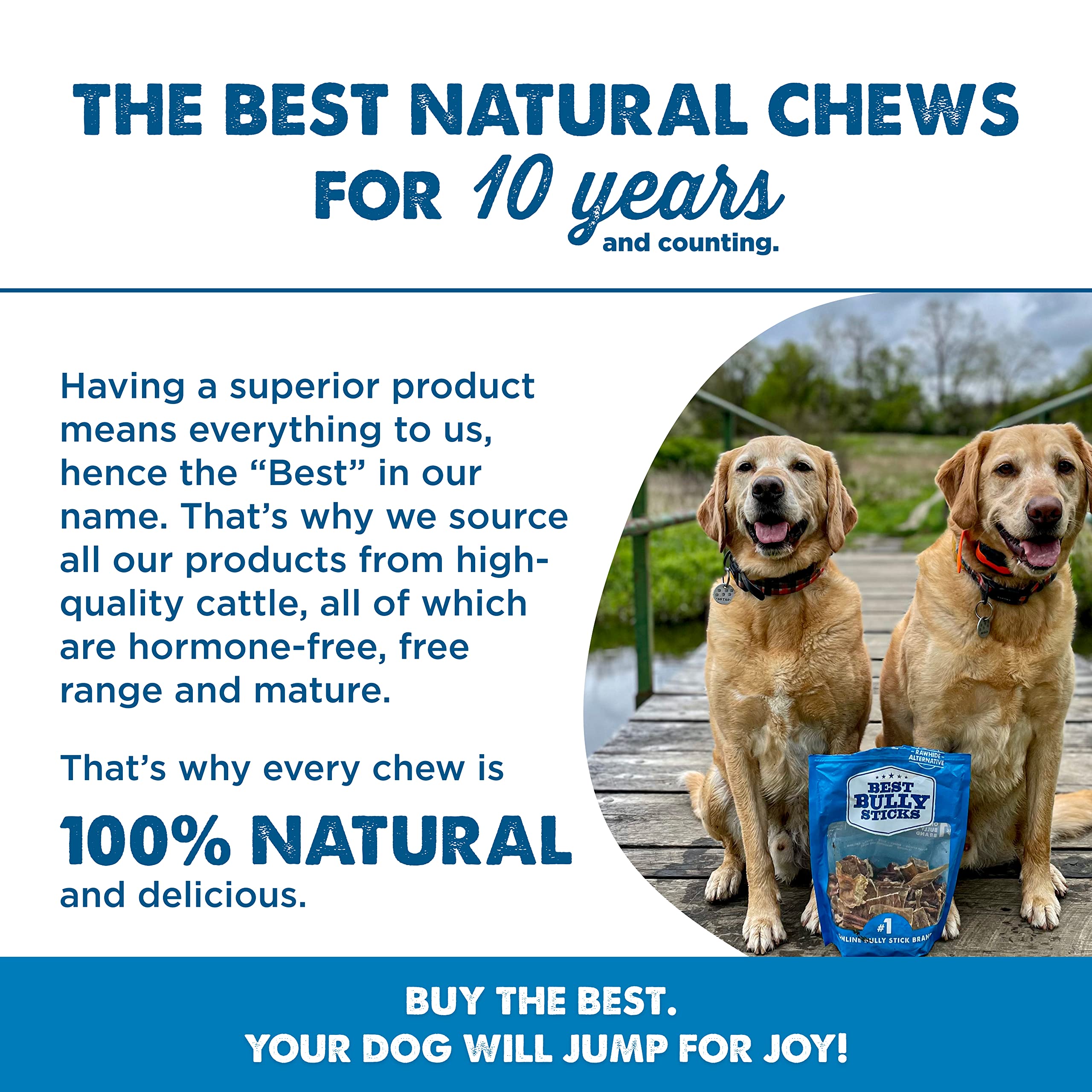 Best Bully Sticks Joint Jerky Gullet Bites: sans additifs ni hormones pour chien actif