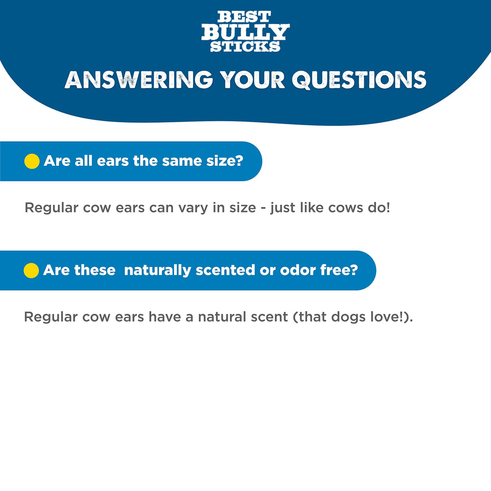 Sécurité et mastication des oreilles de boeuf Best Bully Sticks