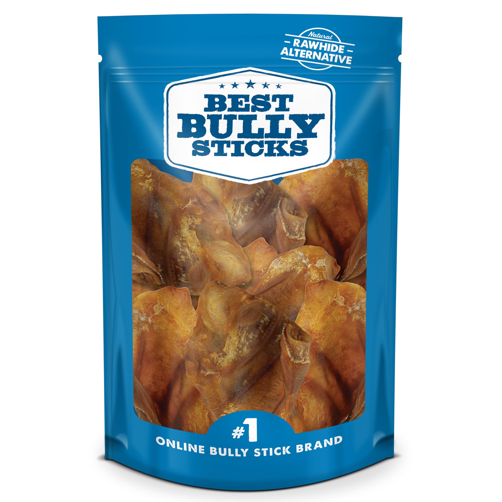 Best Bully Sticks Oreilles de Porc Pack 12, récompense naturelle et digeste pour chien