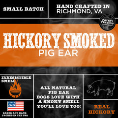 Best Bully Sticks oreilles-porc-fumee-hickory-packaging: emballage clair et sans additifs pour plus de sécurité