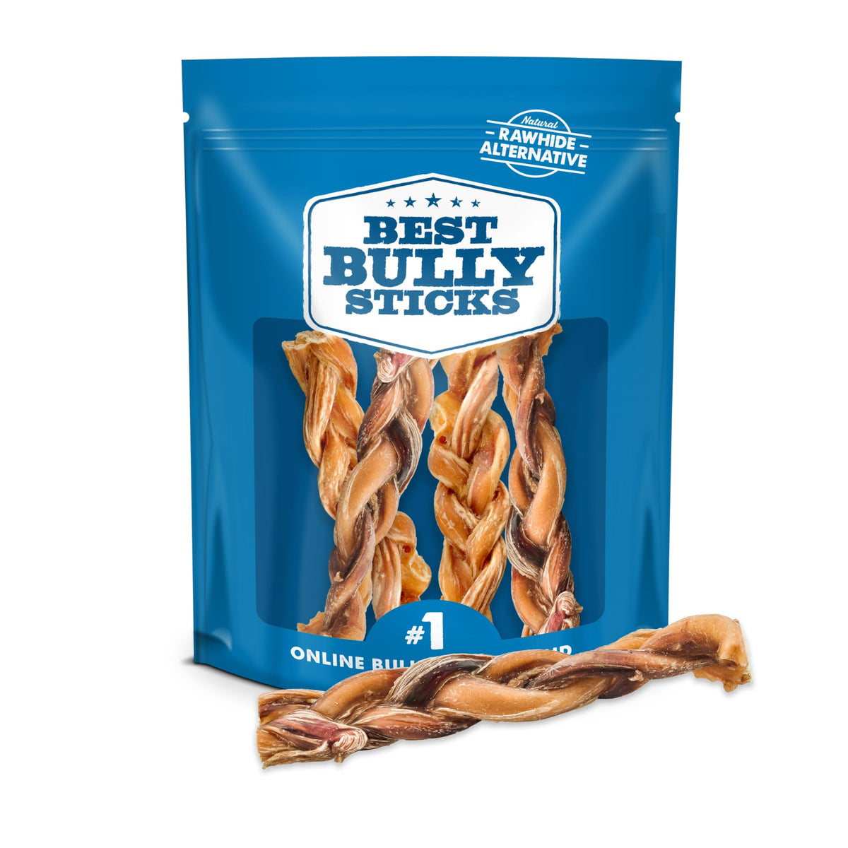Best Bully Sticks: os tressé 6 pouces pour grands chiens, mastic durable.