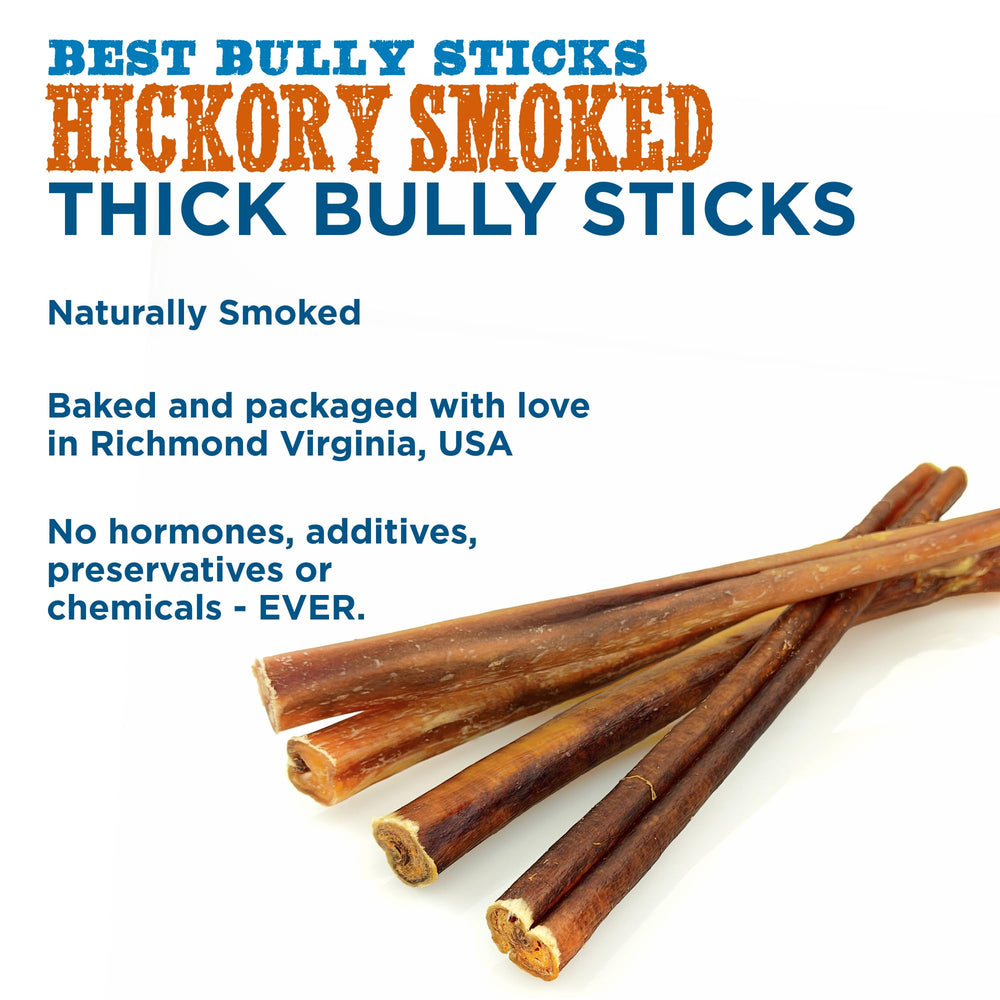 Best Bully Sticks sans additifs, bœuf pur pour mastication sécurisée.