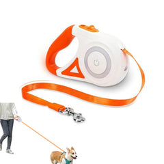 Best Dog Supplies montre la laisse rétractable lumineuse avec DEL avant pour sécurité nocturne