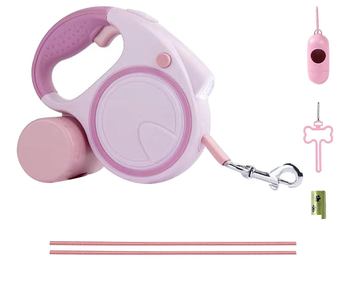 Best Dog Supplies laisse rétractable rose pour promenades confortables et contrôlées