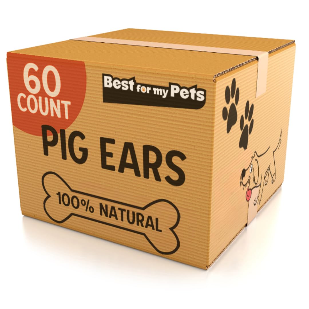 Best For My Pets Oreilles de porc entieres pour chien – friandise naturelle et durable
