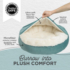 Best Friends by Sheri Cozy Cuddler Ilan: forme donut apaisante pour un repos profond.