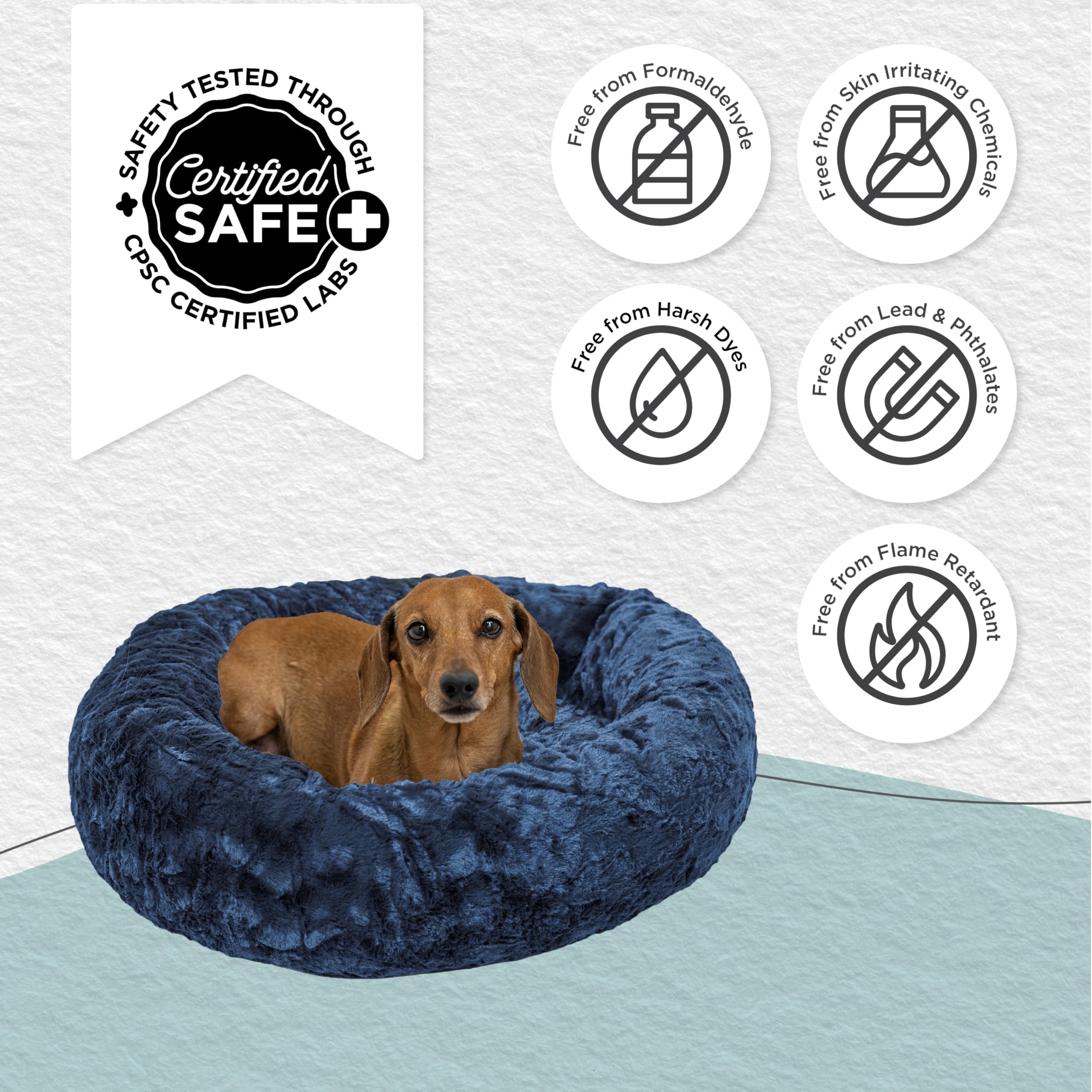 Best Friends by Sheri Donut bed lavage facile en machine, entretien pratique.