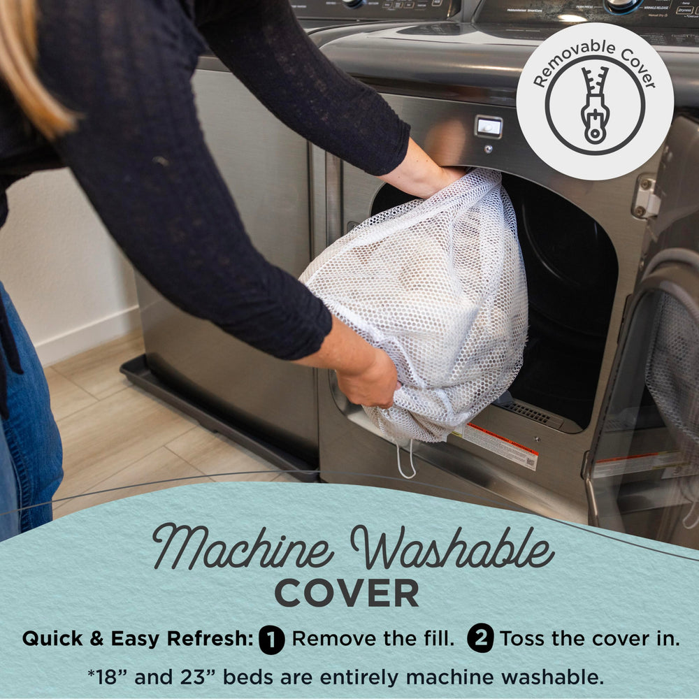 Housse amovible lavable en machine pour un entretien facile