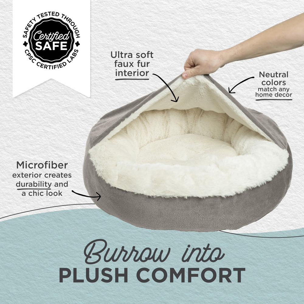 Best Friends by Sheri Cozy Cuddler Ilan – forme en anneau pour repos enveloppant.