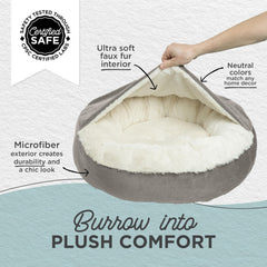 Best Friends by Sheri Cozy Cuddler Ilan – forme en anneau pour repos enveloppant.