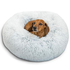 Best Friends by Sheri Donut, vue frontale du lit petit chien, confort enveloppant.