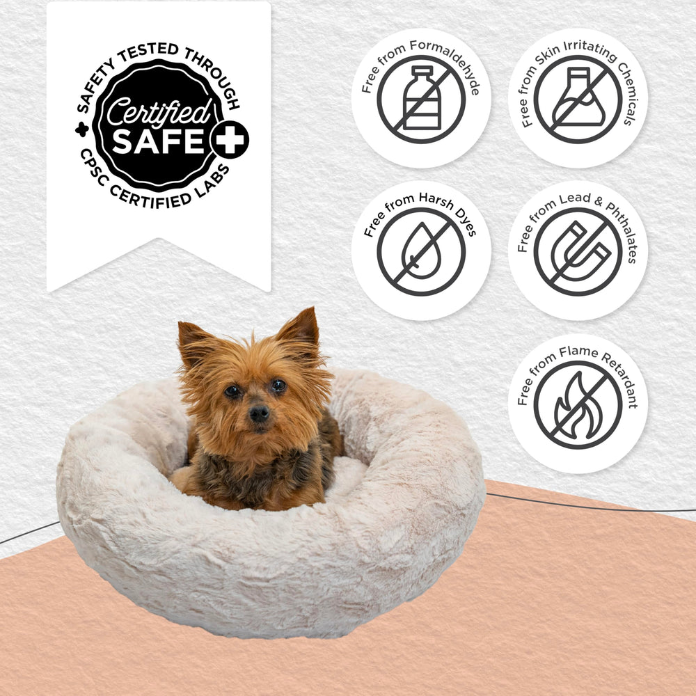 Entretien facilité: lavage en machine du lit beignet oyster Best Friends par Sheri.