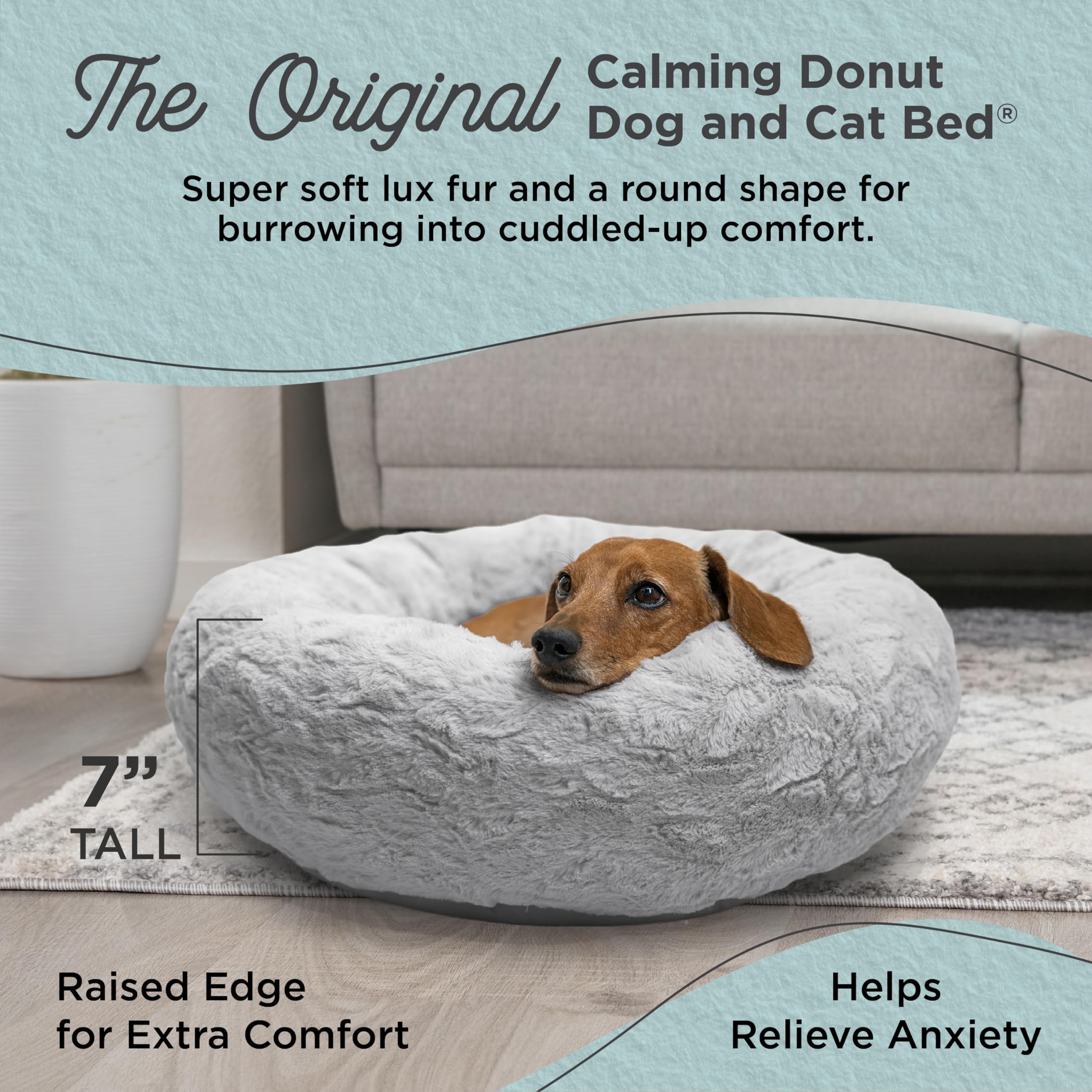 Best Friends by Sheri nid-chien-apaisant-arriere: base stable pour repos confortable