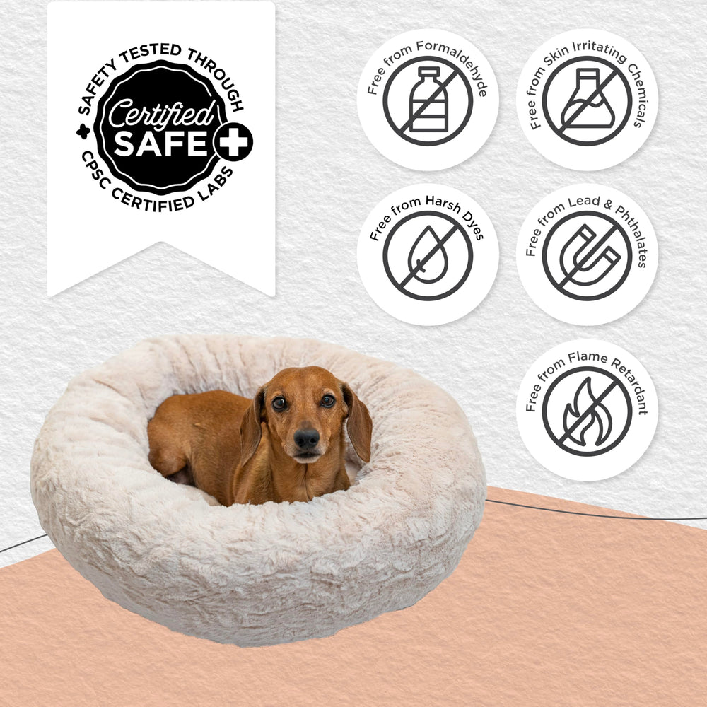 Best Friends by Sheri nid-donut-chat-repos-quotidien-luxe-fourrure-oyster-23x23: endroit douillet pour la détente quotidienne.