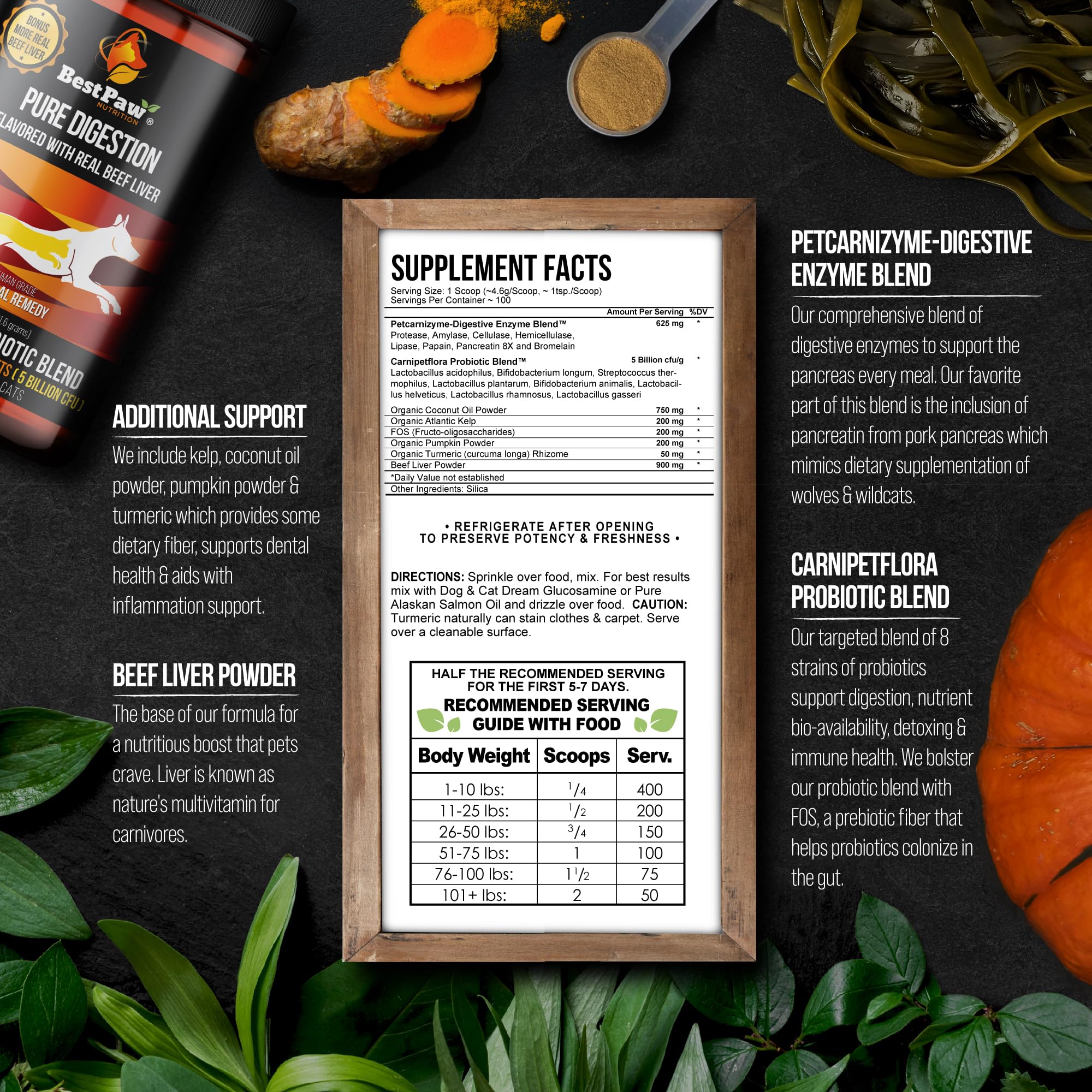 Best Paw Nutrition – FOS et citrouille pour fibres et soutien digestif