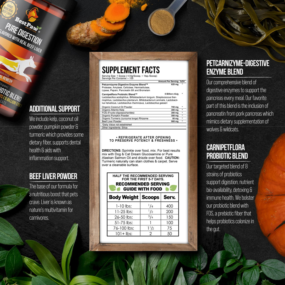 Best Paw Nutrition – FOS et citrouille pour fibres et soutien digestif