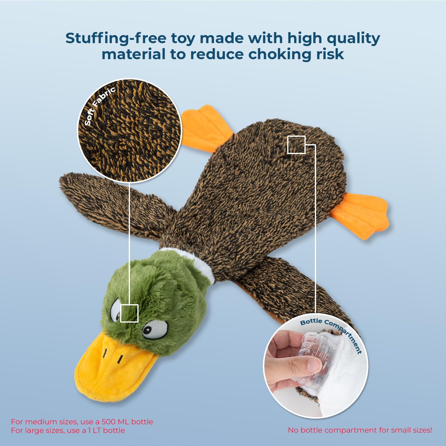 Best Pet Supplies 1Wild Duck Large: trois tailles pour s’adapter à toutes tailles