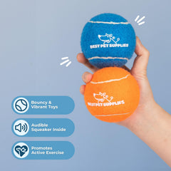 Best Pet Supplies balle robuste, conçue pour l'extérieur et les activités sportives