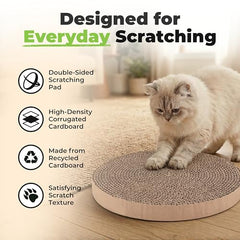 Best Pet Supplies Catify grattoir double-face rond prolonge la vie du jouet.