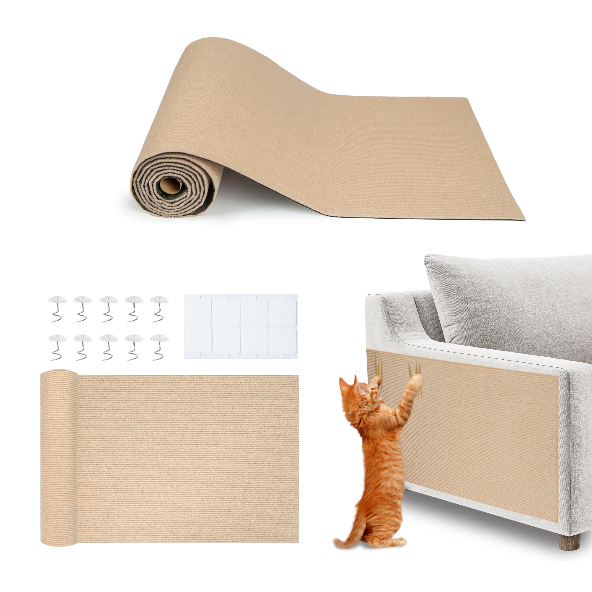 Best Pet Supplies Catify grattoir installation adhesif protege vos meubles rapidement.