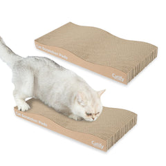 Best Pet Supplies Catify grattoir Ondes – vue frontale montrant le design durable.
