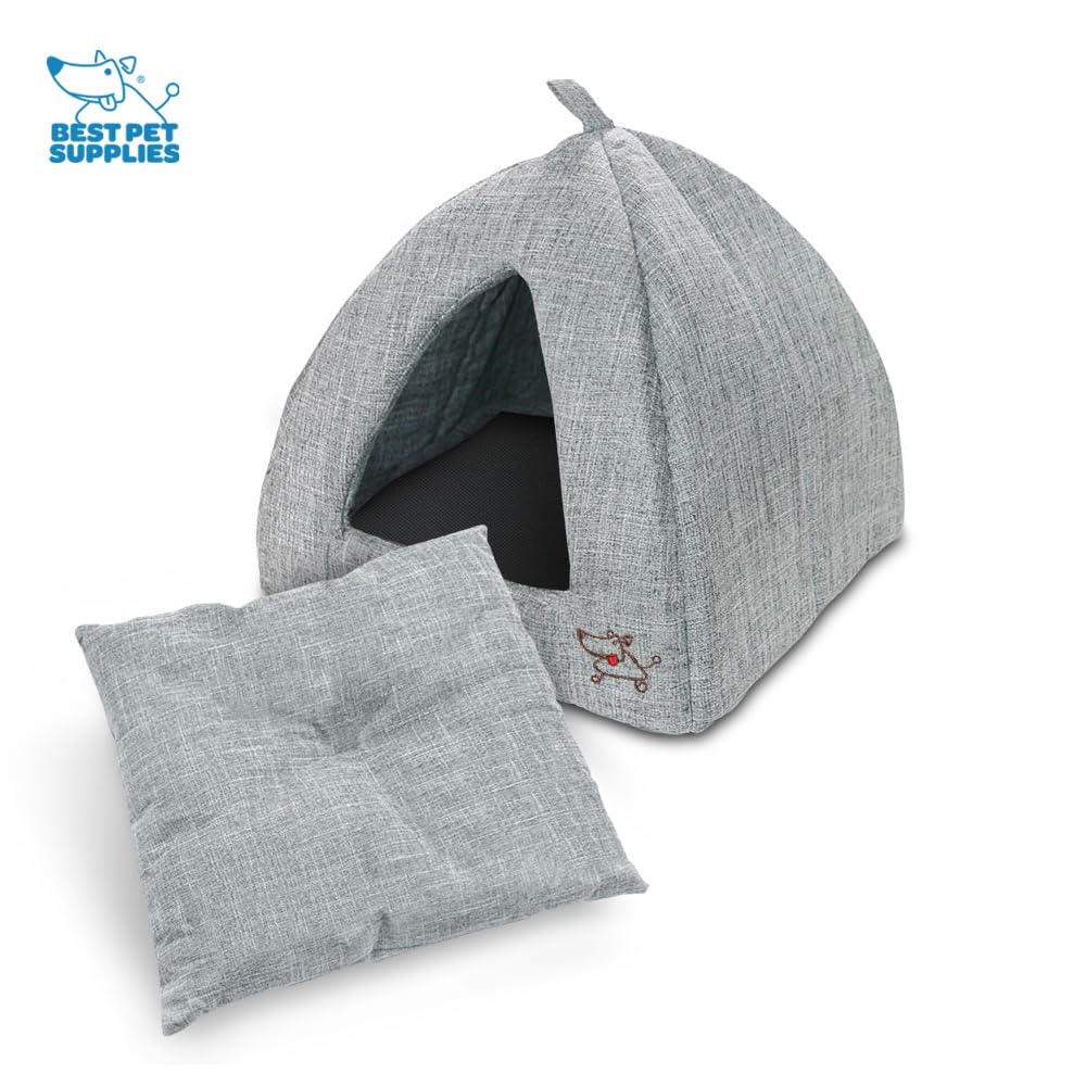 Cave chat matelas amovible Best Pet Supplies, facile à laver.