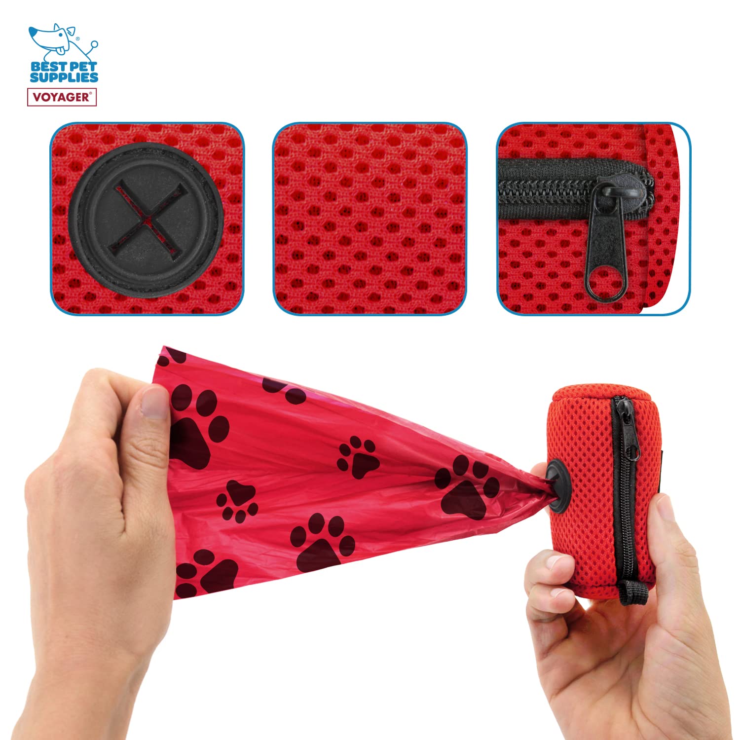 Best Pet Supplies clip-top attache rapide sur laisse ou sac