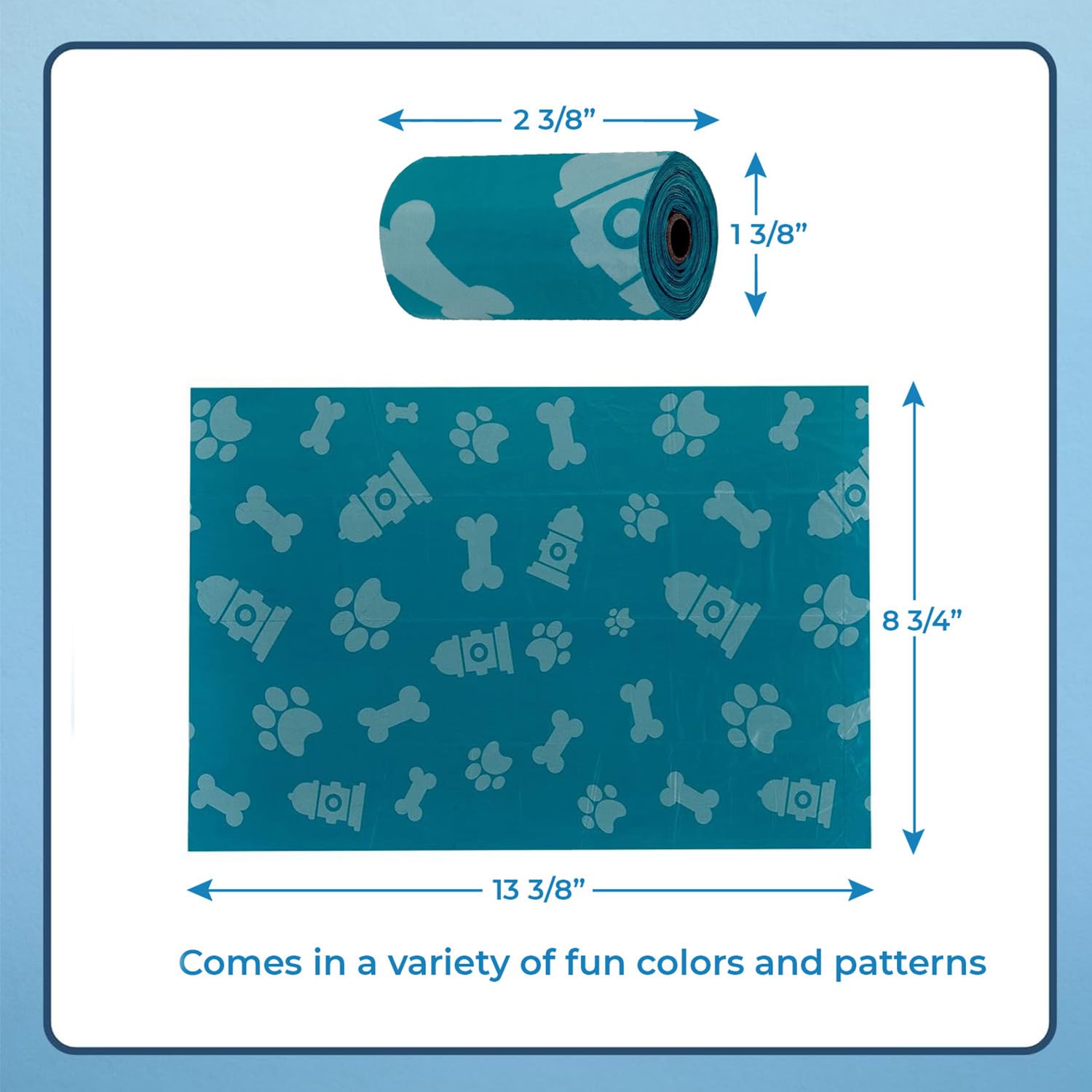 Best Pet Supplies sacs chien 13x9, faciles à ramasser et stocker.