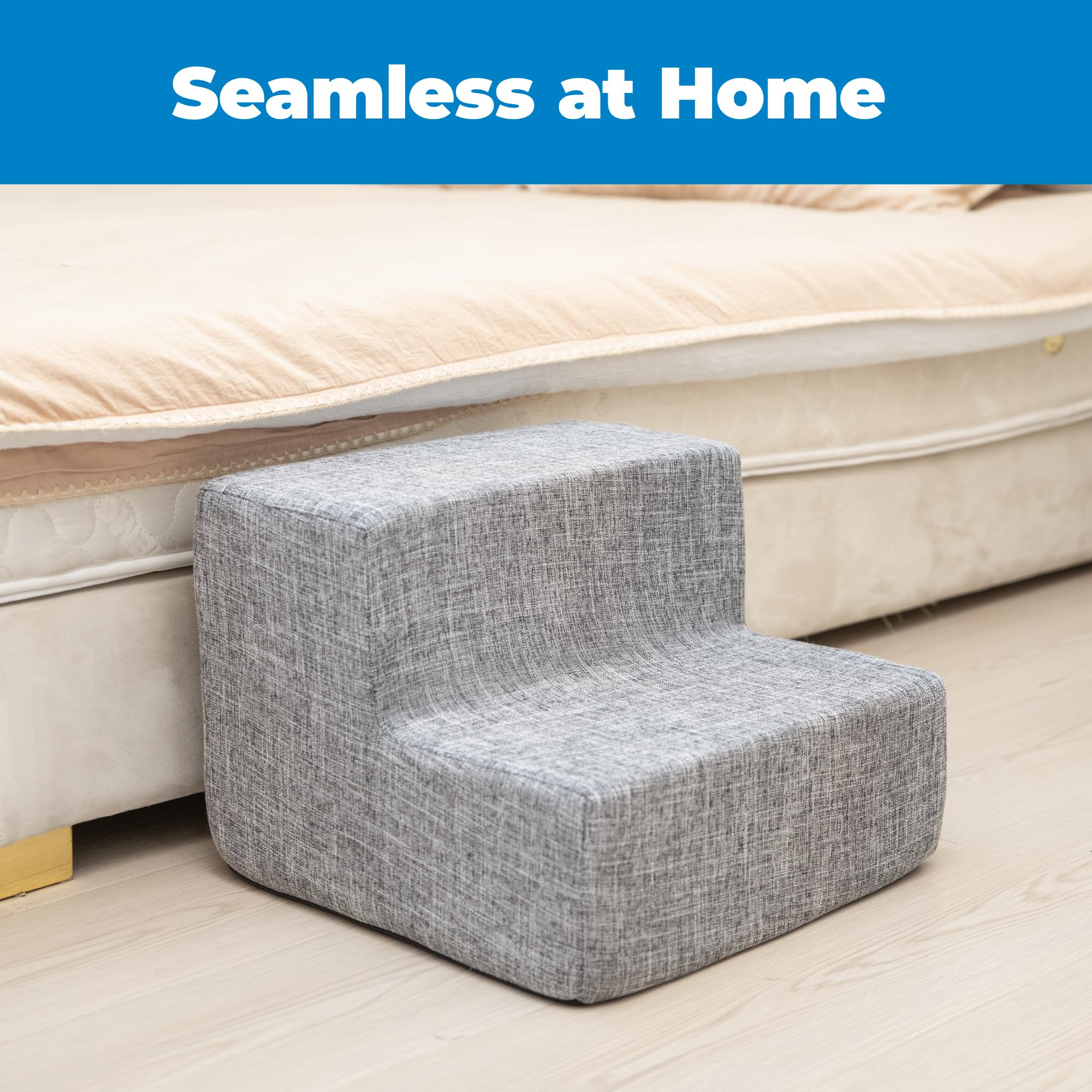 Best Pet Supplies escaliers pour chien avec housse amovible et lavage facile.