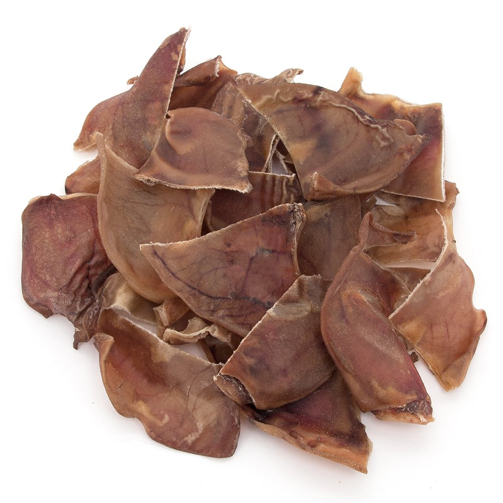 Best Pet Supplies GigaBite – oreilles de porc demi-tranches pour une mastication agréable.
