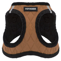 Harnais Best Pet Supplies en peluche tout-temps, vue avant, confort lors des promenades.