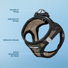 Harnais Best Pet Supplies: bandes réfléchissantes pour une meilleure visibilité lors des promenades