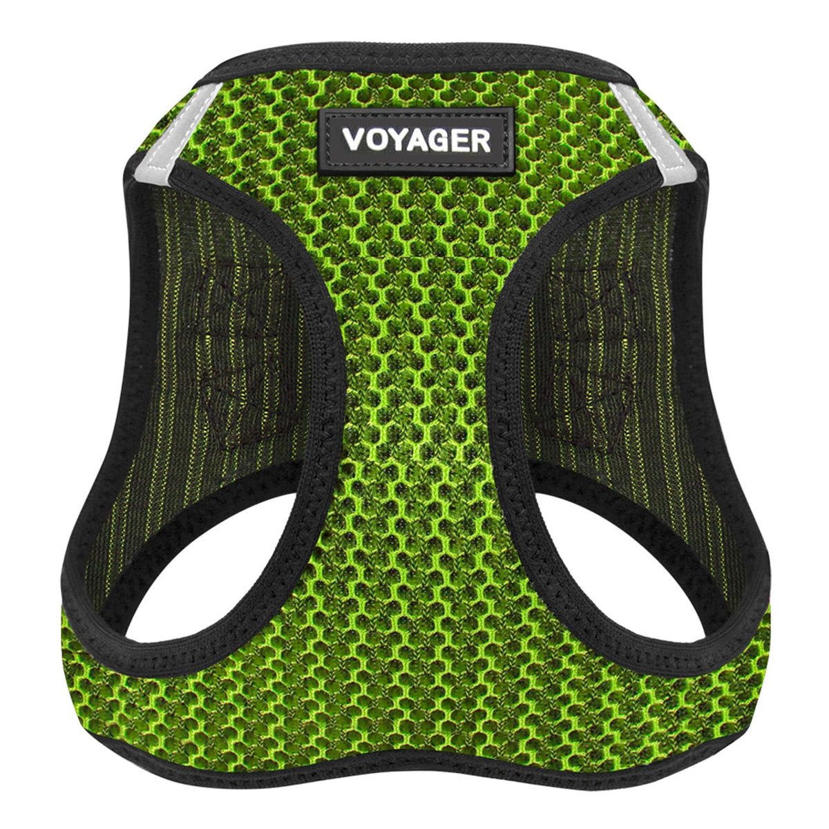 Harnais Best Pet Supplies Voyager à enfiler, vert lime, pour chien, mise en avant pratique.