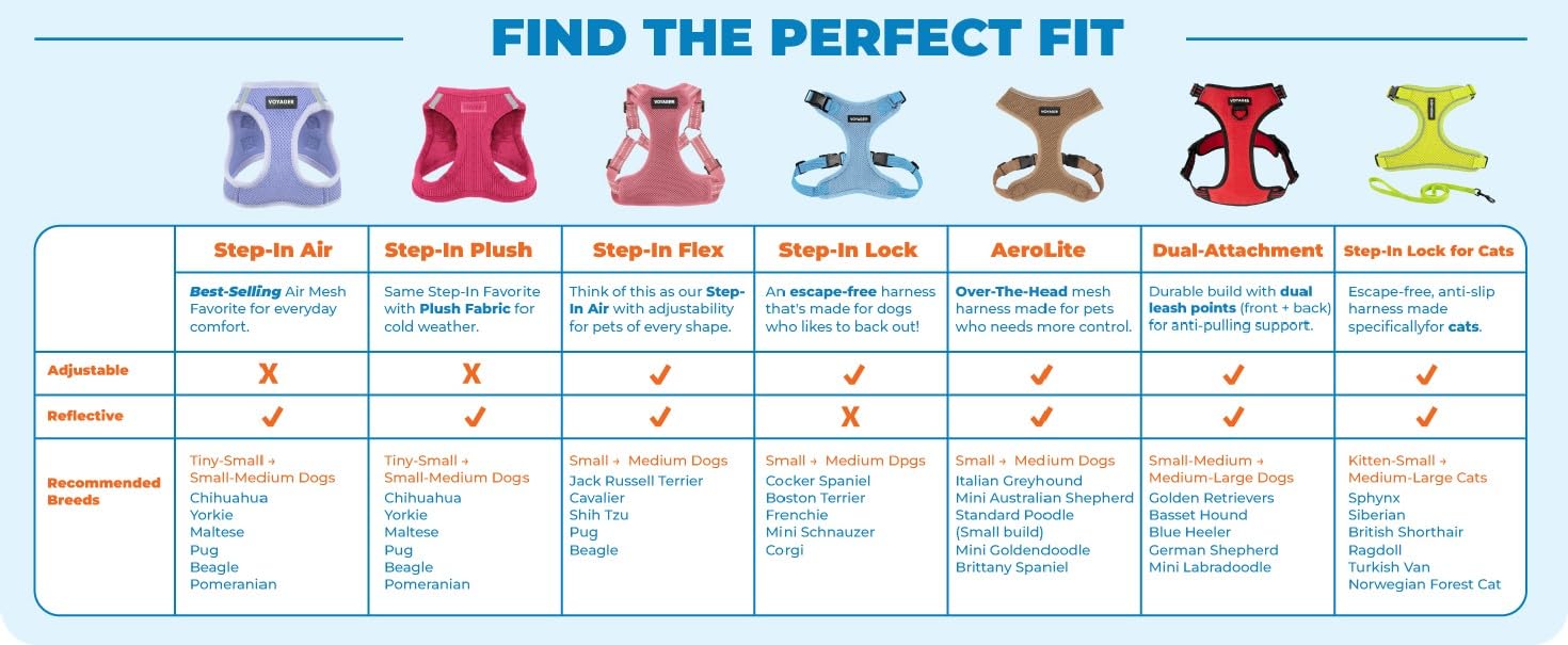 Utilisation simple sans passer par la tête, Voyager Best Pet Supplies bleu.