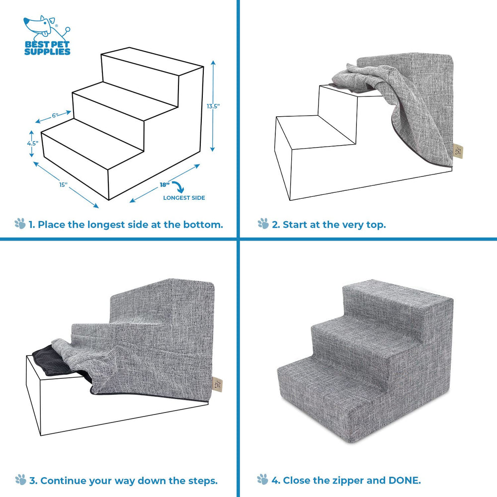 Design Gris Lin: housse Best Pet Supplies pour confort et style.