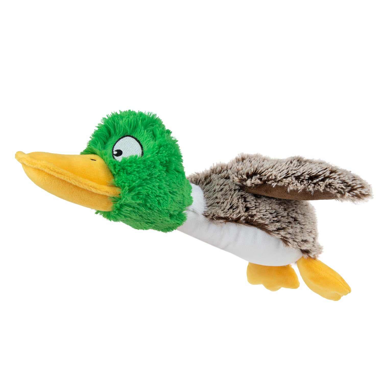 Best Pet Supplies, jouet canard gris interactif, stimule le jeu et la mastication.