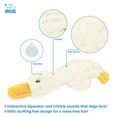 Best Pet Supplies canard crinkle six couleurs pour stimulation visuelle