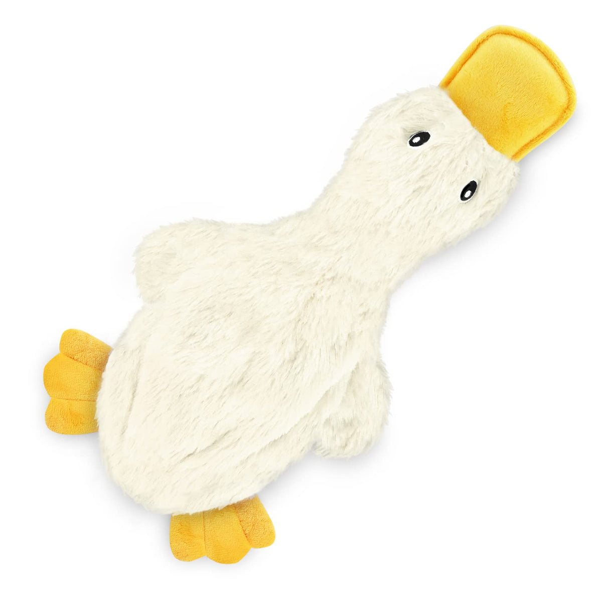 Best Pet Supplies jouet chien canard crinkle avec sifflet blanc pour divertissement sûr