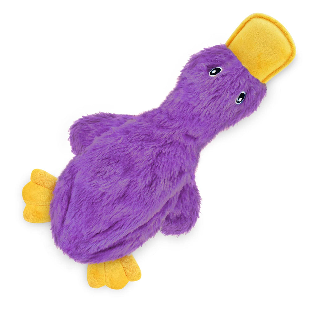 Best Pet Supplies jouet-chien-crissant-canard-turquoise: encourage l’exercice et la distraction