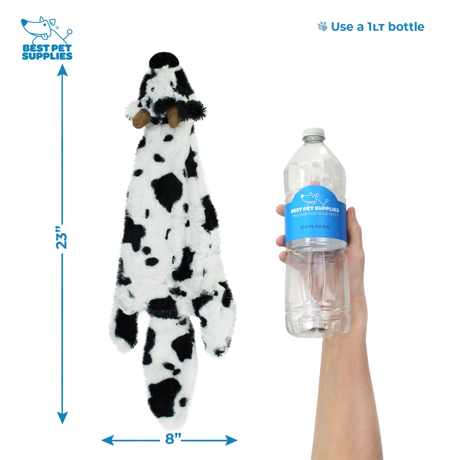 Best Pet Supplies – design lièvre, stimulateur de jeu sans bourrage pour chiens enthousiastes.