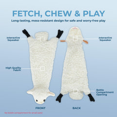 Best Pet Supplies jouet raton-laveur pour chien, double sifflet et plaisir durable.