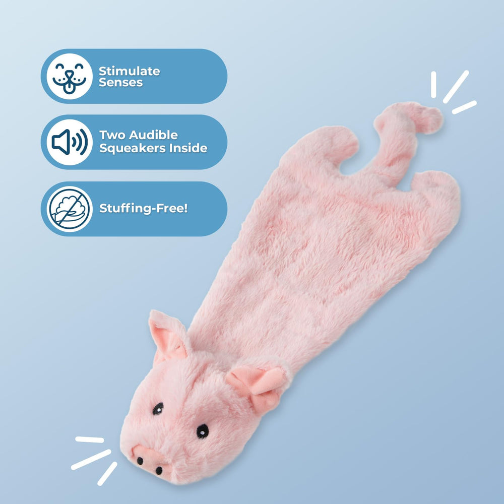 Best Pet Supplies jouet siffleur chien petit cochon – corps doux, mordillement sûr