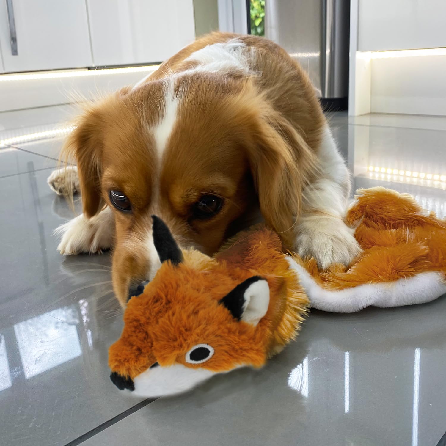 Best Pet Supplies jouet siffleur léopard-des-neiges, amusant et robuste
