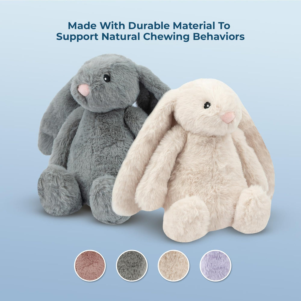 Best Pet Supplies jouet peluche durable lapin beige, douceur et résistance pour petits chiens.