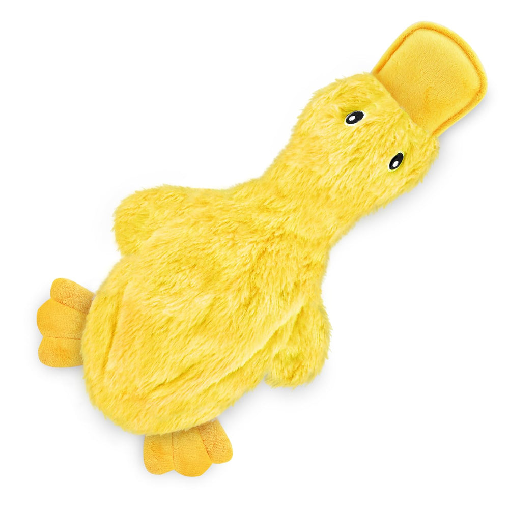 Best Pet Supplies jouet crinkle canard jaune grand – stimulation ludique et bruit interactif