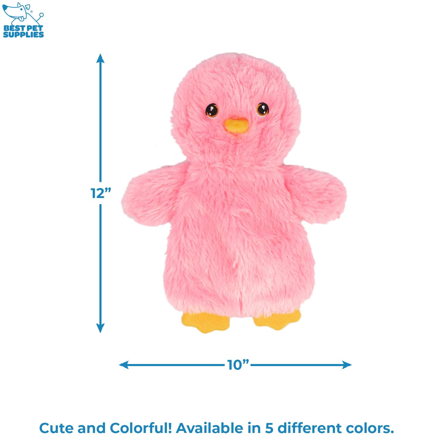 Best Pet Supplies jouet peluche durable couinement poulet bleu, parfait compagnon nocturne.