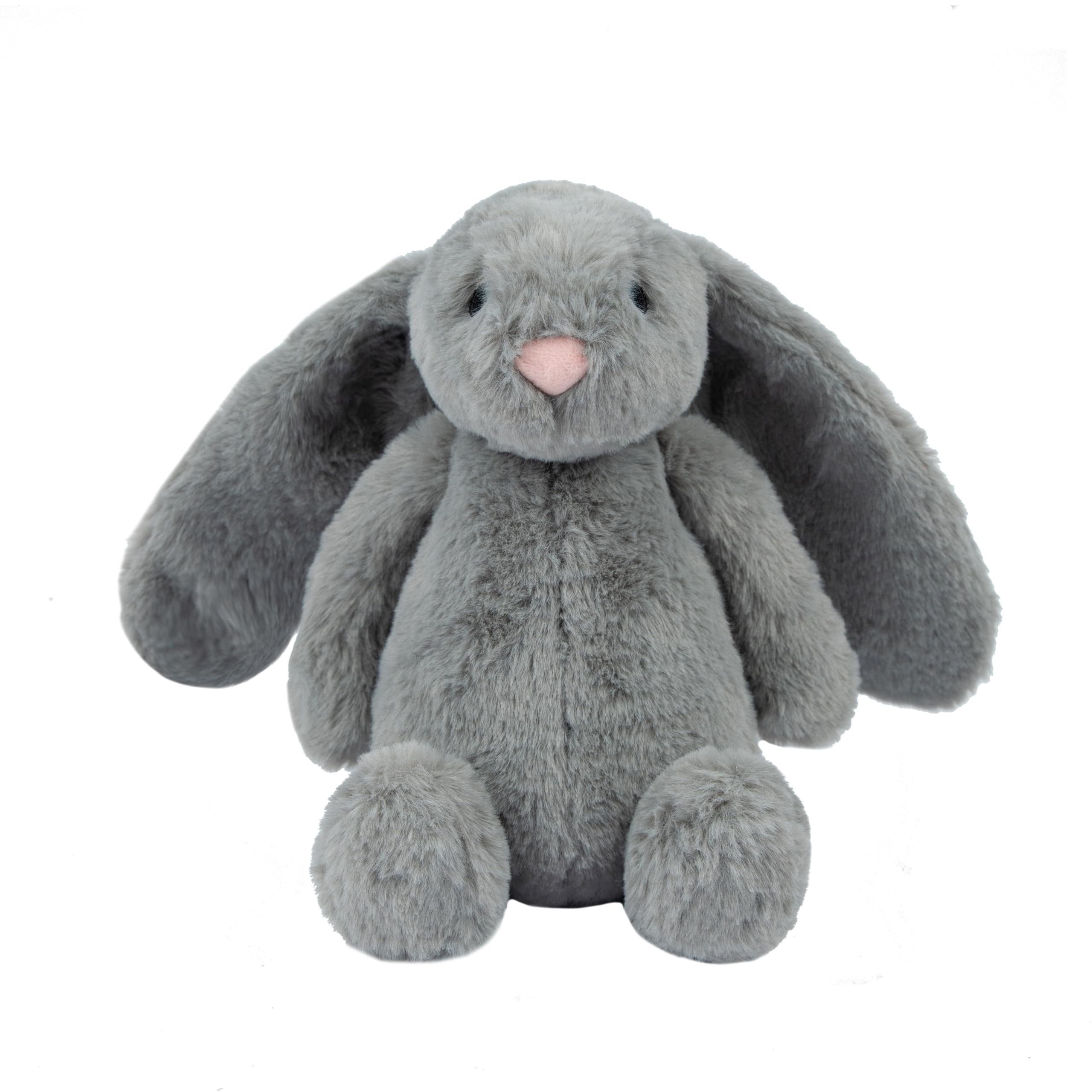 Best Pet Supplies lapin gris grand, jouet peluche pour chien favorisant le jeu et le calme.