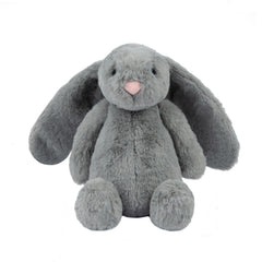 Best Pet Supplies lapin gris grand, jouet peluche pour chien favorisant le jeu et le calme.