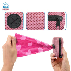 Best Pet Supplies maille réutilisable rose protège les sacs avec douceur.